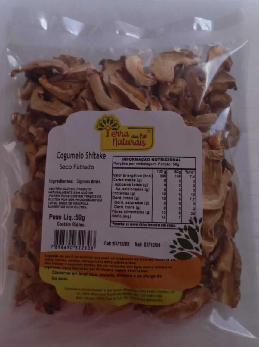 Shiitake desidratado 50g - Pegada Viva - Compra de Cogumelos, Brotos e  microverdes em Recife PE