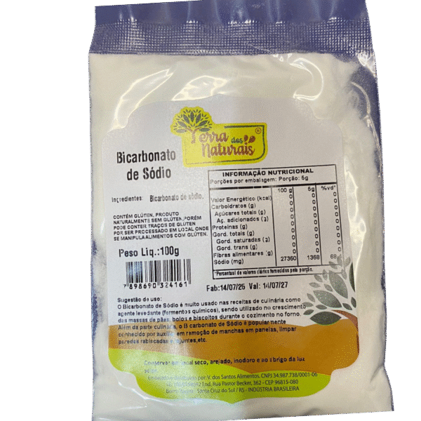 BICARBONATO DE SODIO 100G - Imagem 1